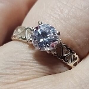 Elegant Sterling Silver Solitaire Ring